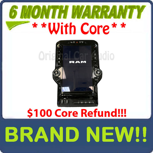 NEW 2019 - 2020 Dodge Ram 1500 OEM Navigation Center Stack 12" Touch Screen Display Control Panel
