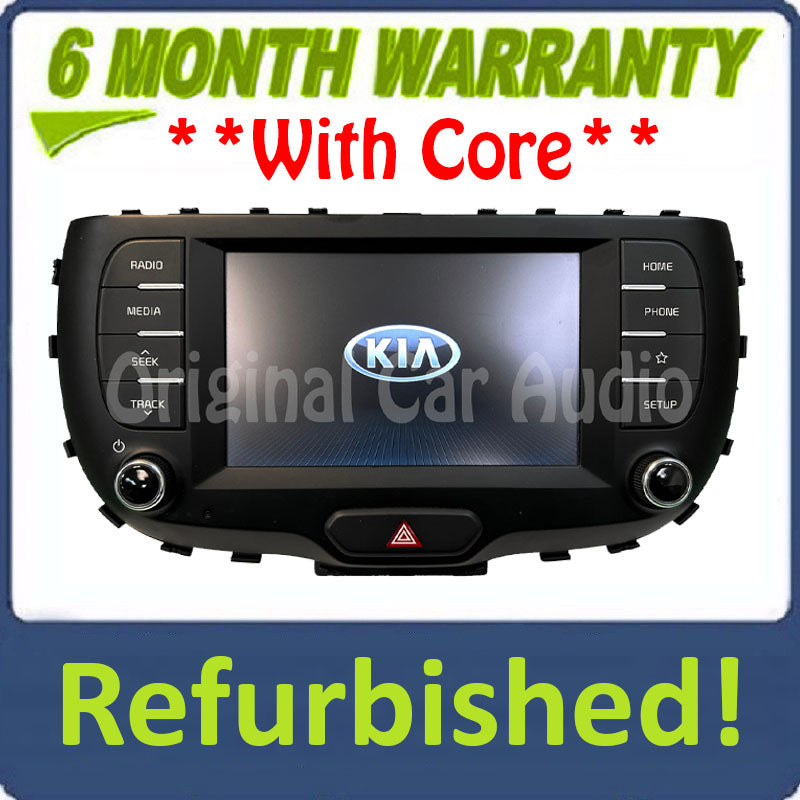 Refurbished 2020 - 2022 Kia Soul OEM AM FM Apple Carplay Android Auto Radio Receiver 7" Screen