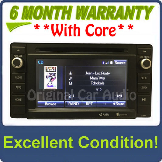 2014 2015 2016 2017 Toyota Tacoma OEM Entune Radio CD Player w/out Bezel Trim