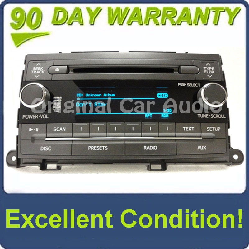 2011 - 2012 TOYOTA Sienna JBL OEM AM FM Radio CD Palyer Receiver P1844