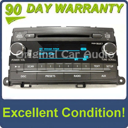 2011 - 2012 TOYOTA Sienna JBL OEM AM FM Radio CD Palyer Receiver P1844