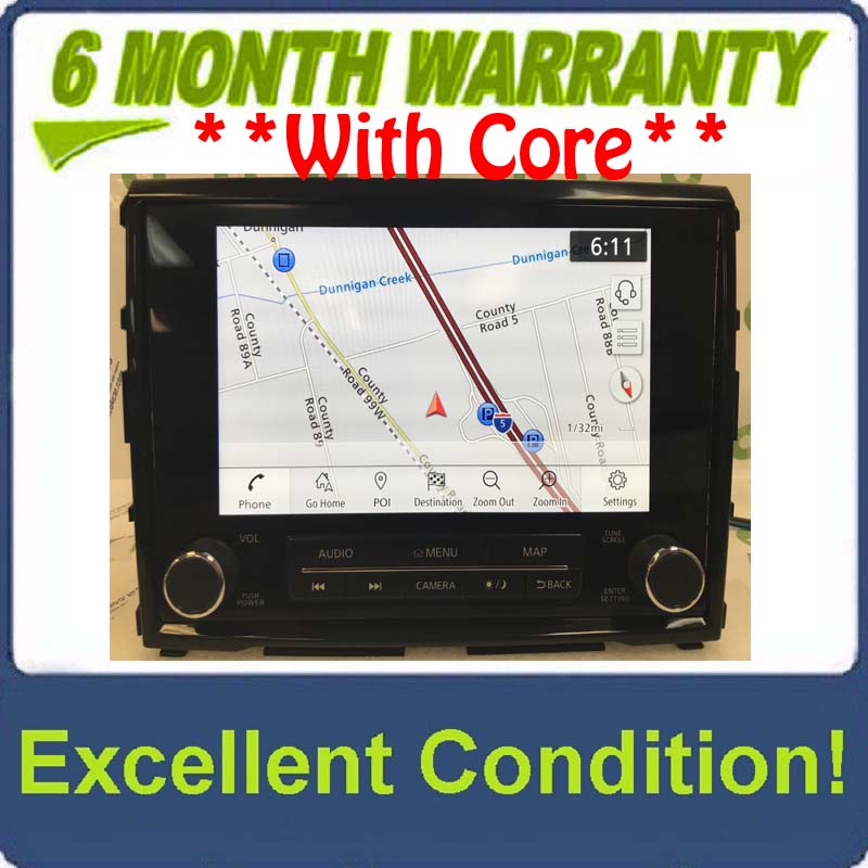 2019 - 2022 Nissan Titan OEM Navigation AM FM Radio Stereo Receiver