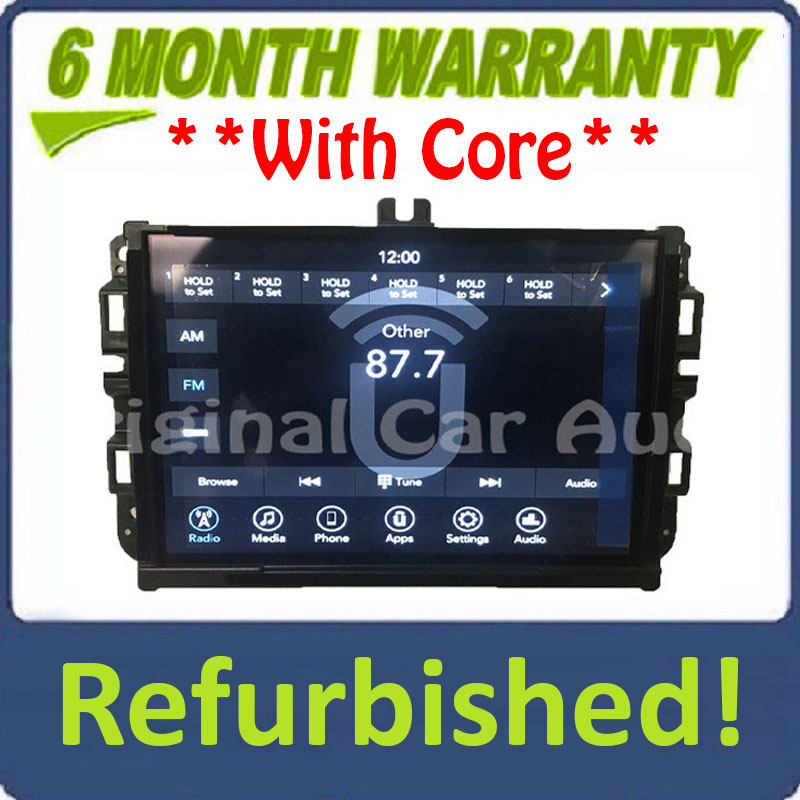 Refurbished 17 18 19 20 Jeep Cherokee AM FM Radio w/ 8.4" Display Screen OEM