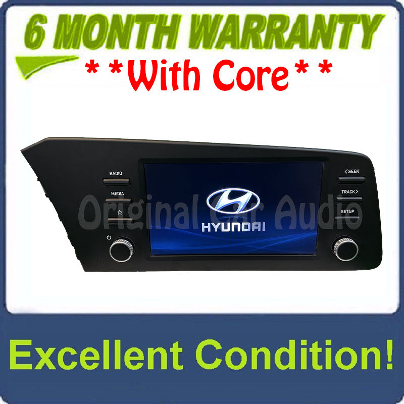 2021 - 2023 Hyundai Elantra OEM Radio AM FM HD Receiver 8" Display Screen