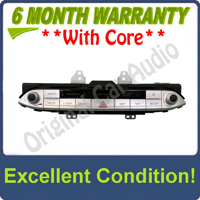 2019 - 2020 KIA STINGER AUDIO RADIO MEDIA PLAYER OEM Navigation AM FM XM Receiver