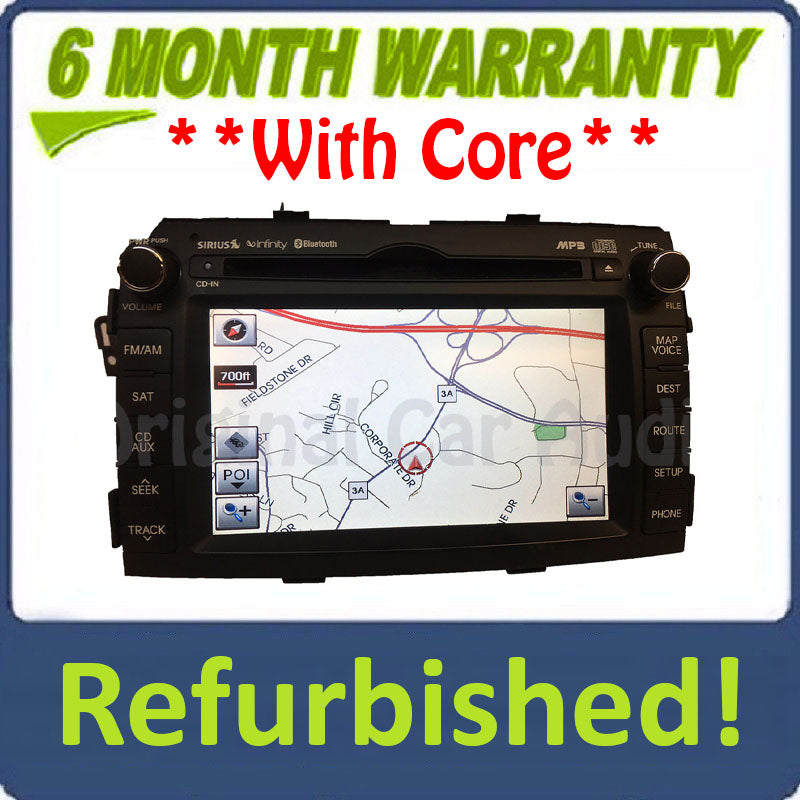 Refurbished 2009 - 2013 Kia Sorento Infinity GPS Nav SAT Bluetooth Radio