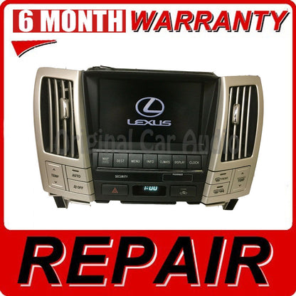 REPAIR 2006 Lexus RX400H RX330 OEM Navigation Information Display REPAIR SERVICE ONLY