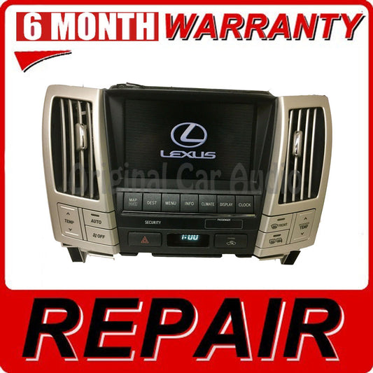 REPAIR 2006 Lexus RX400H RX330 OEM Navigation Information Display REPAIR SERVICE ONLY