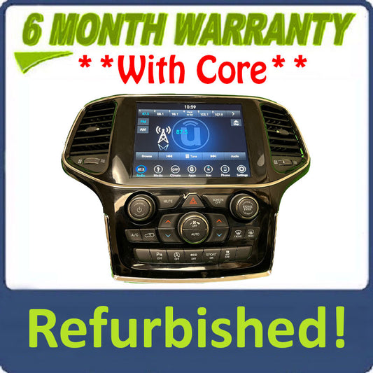 Refurbished 2019 - 2022 Jeep GRAND CHEROKEE 8.4" Nav Screen Climate Control Panel Uconnect