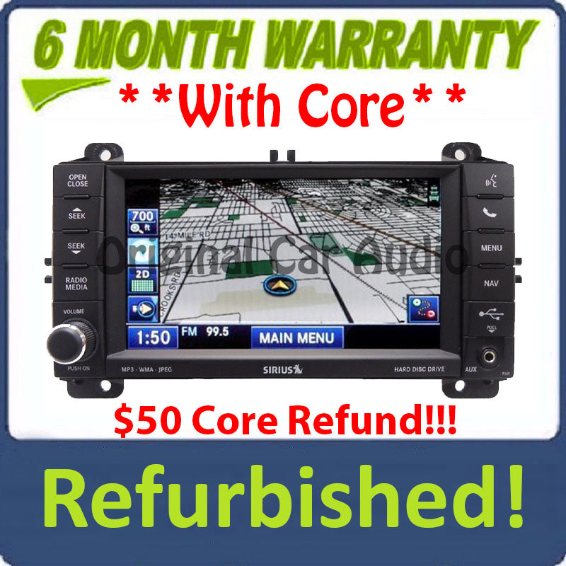 Refurbished 2011 2012 2013 JEEP DODGE OEM High-Speed MyGig Navigation Radio CD Player Receiver