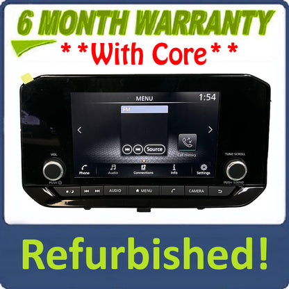 Refurbished 2022 - 2023 Nissan PathFinder OEM Radio Receiver Non Nav Touch Screen Display Apple Carplay Android Auto - Analog