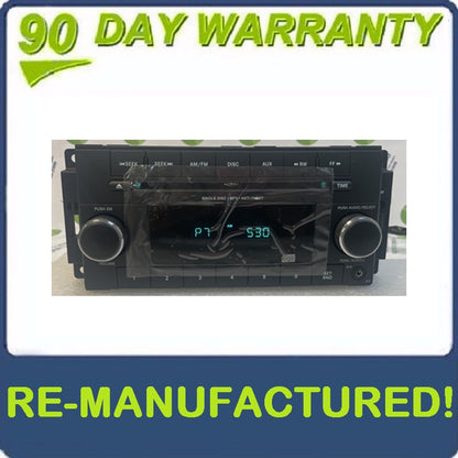 Reman 2007 - 2012 JEEP DODGE CHRYSLER OEM AM FM Radio Stereo MP3 CD Player Receiver RES