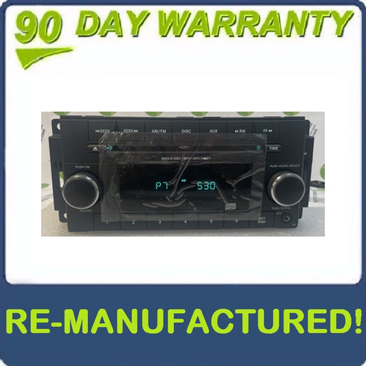 Reman 2007 - 2012 JEEP DODGE CHRYSLER OEM AM FM Radio Stereo MP3 CD Player Receiver RES