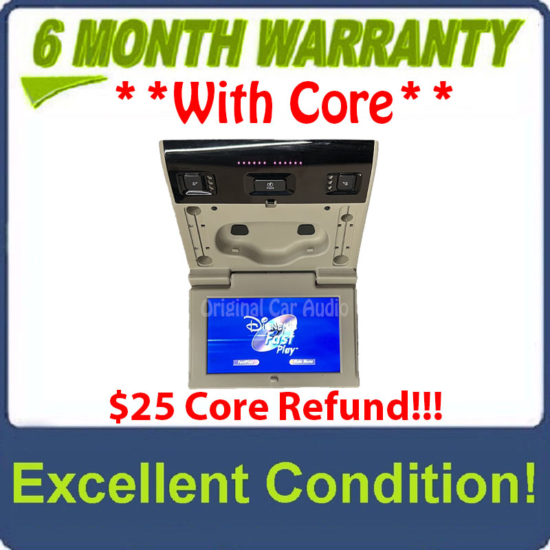 2017 - 2020 Chevrolet Chevy GMC Cadillac OEM Rear Seat Entertainment DVD Display Monitor SHALE
