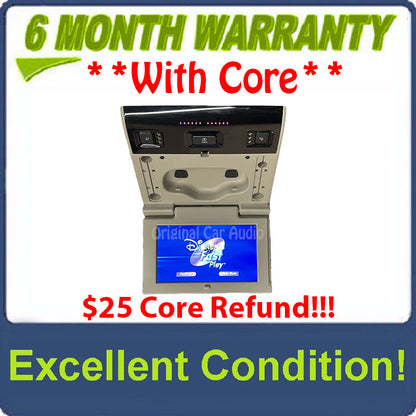 2017 - 2020 Chevrolet Chevy GMC Cadillac OEM Rear Seat Entertainment DVD Display Monitor SHALE