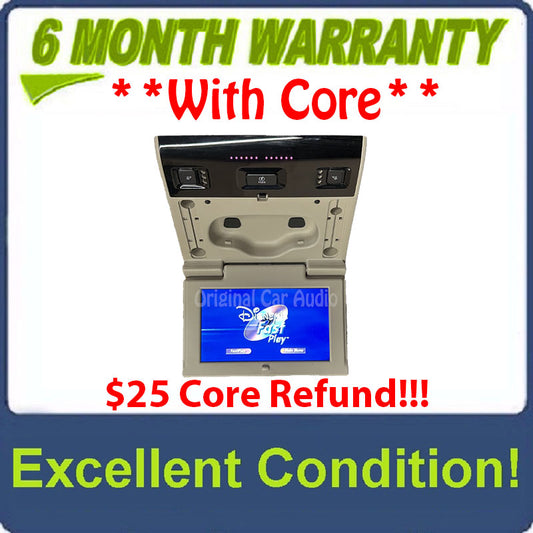 2017 - 2020 Chevrolet Chevy GMC Cadillac OEM Rear Seat Entertainment DVD Display Monitor SHALE