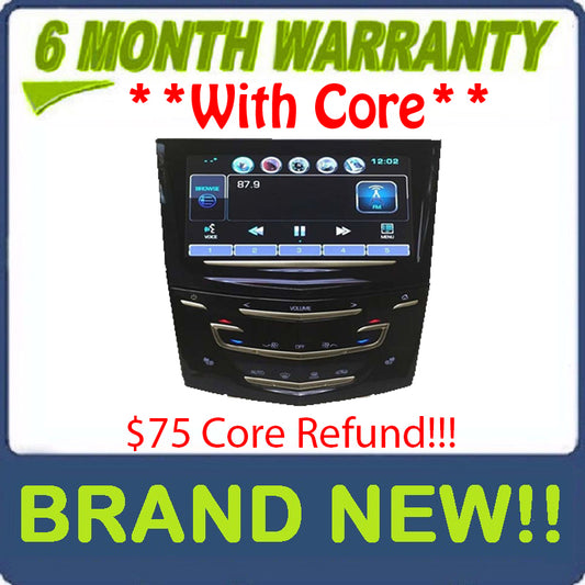 New  2013 - 2019  Cadillac Navigation Bluetooth Touch Screen Display Control Panel Unit With Heated Seat Option ONLY