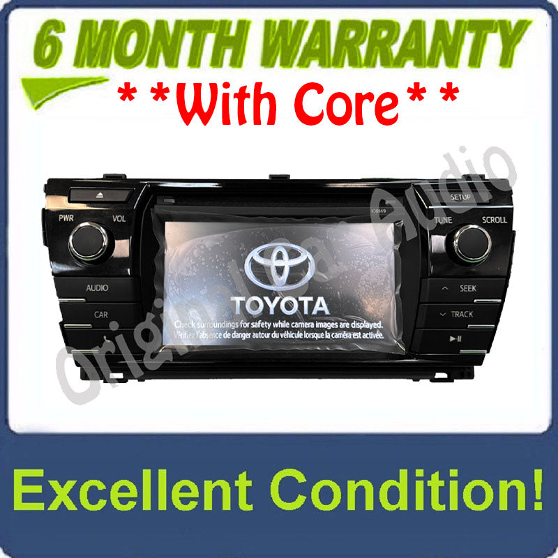 2014 2015 2016 TOYOTA COROLLA OEM HD AM FM XM Radio CD MP3 Player Touchscreen Bluetooth Receiver