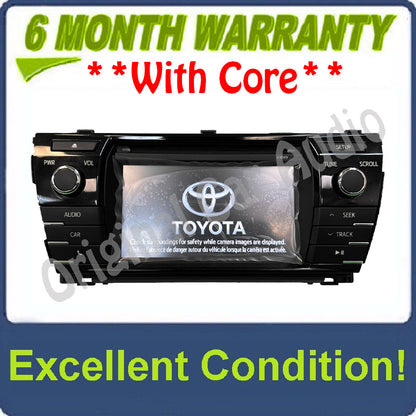 2014 2015 2016 TOYOTA COROLLA OEM HD AM FM XM Radio CD MP3 Player Touchscreen Bluetooth Receiver