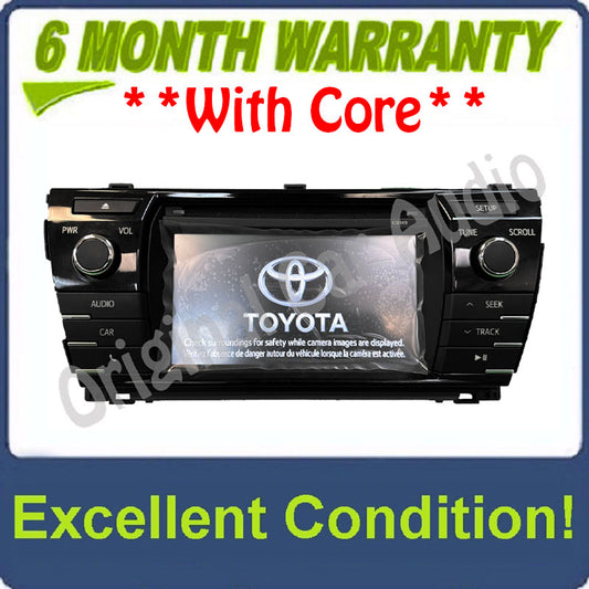 2014 2015 2016 TOYOTA COROLLA OEM HD AM FM XM Radio CD MP3 Player Touchscreen Bluetooth Receiver