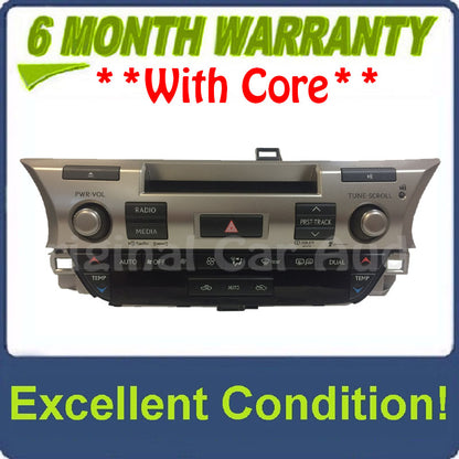 2013 - 2014 Lexus ES300H ES350 OEM AM FM XM HD Radio CD Player Receiver P10288