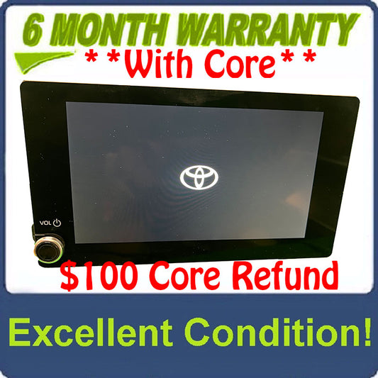 2020 - 2022 Toyota Highlander OEM 8" Multi Media App Bluetooth Car Play Info Touch Screen Display Monitor Radio Receiver