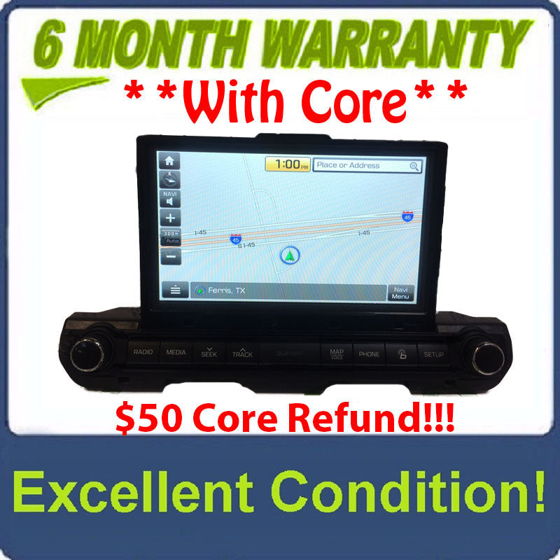 2016 - 2018 Hyundai Elantra OEM Navigation AM FM SAT Bluetooth Touch Screen Display