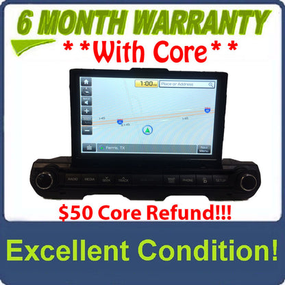 2016 - 2018 Hyundai Elantra OEM Navigation AM FM SAT Bluetooth Touch Screen Display