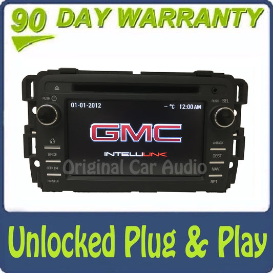 UNLOCKED 2013 - 2014 GMC Acadia OEM MyFi Intellink Touch Screen Navigation XM HD Radio