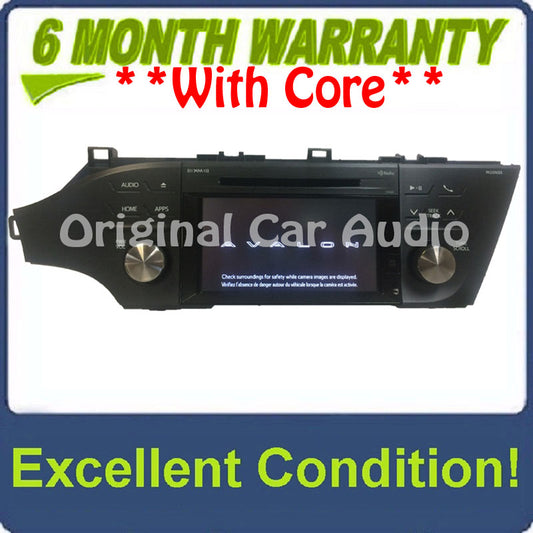 2014 - 2015 Toyota Avalon OEM Navigation AM FM XM HD Radio CD Player Touch Screen Display 510023