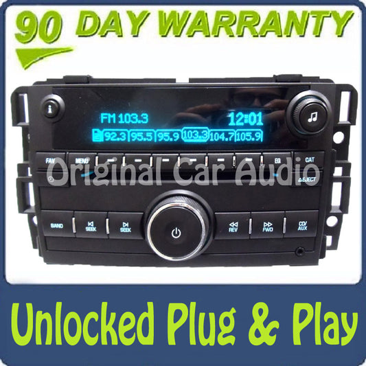 Unlocked 2007 - 2012 Chevrolet Chevy GMC Buick OEM AM FM Radio MP3 CD Player Receiver US8