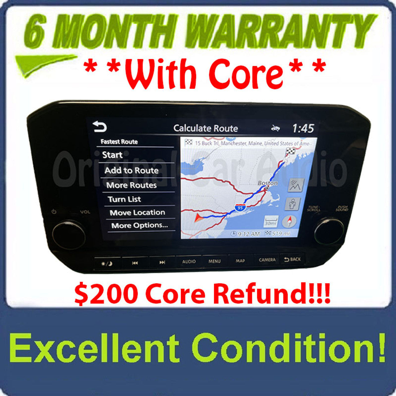 2022 - 2024 Nissan Pathfinder OEM Navigation Multi Media Apple Car Play Android Auto Bluetooth SAT Radio Receiver - Digital