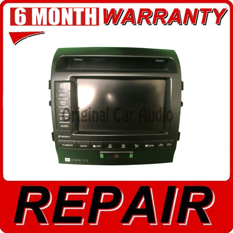 Repair Your 2010 - 2011 Toyota Land Cruiser OEM MFD Multi Information Navigation Radio Touch Screen Display Monitor Repair Service