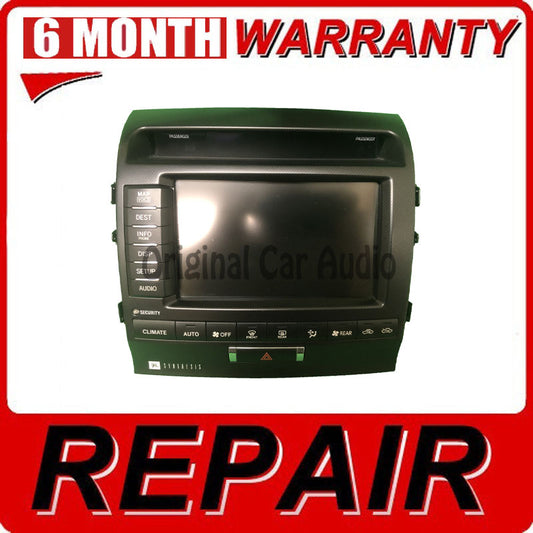 Repair Your 2010 - 2011 Toyota Land Cruiser OEM MFD Multi Information Navigation Radio Touch Screen Display Monitor Repair Service