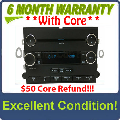 2014 - 2016 Ford Super Duty F250 F350 OEM Single CD AM FM Sat Radio BLUE DATA