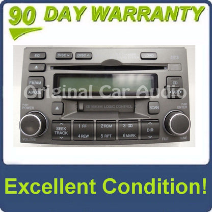 2006 2007 2008 Hyundai Azera OEM 6 Disc CD Changer Player AM FM Radio Receiver GREY