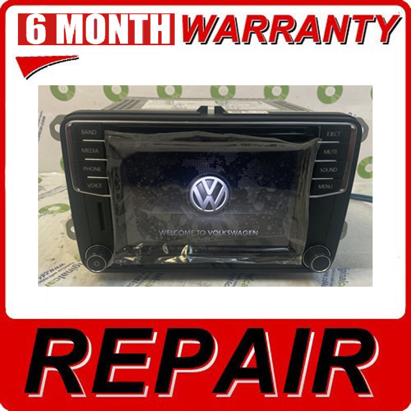 REPAIR 16-17 Volkswagen Passat Jetta AM FM Bluetooth MP3 Aux SD Card Multi Media Touch Screen Receiver