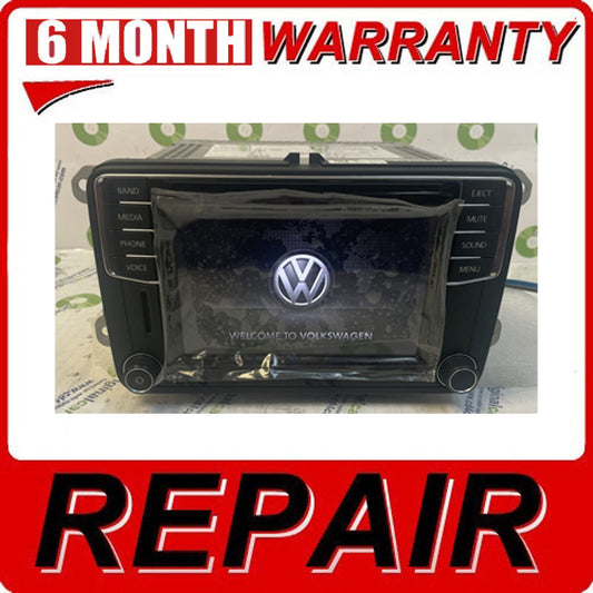 REPAIR 16-17 Volkswagen Passat Jetta AM FM Bluetooth MP3 Aux SD Card Multi Media Touch Screen Receiver