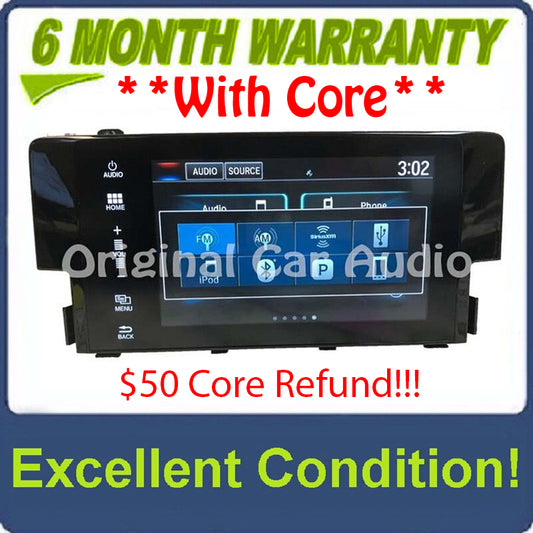 2016 - 2018 Honda Civic OEM Navigation Display Touch Screen Only 7-inch