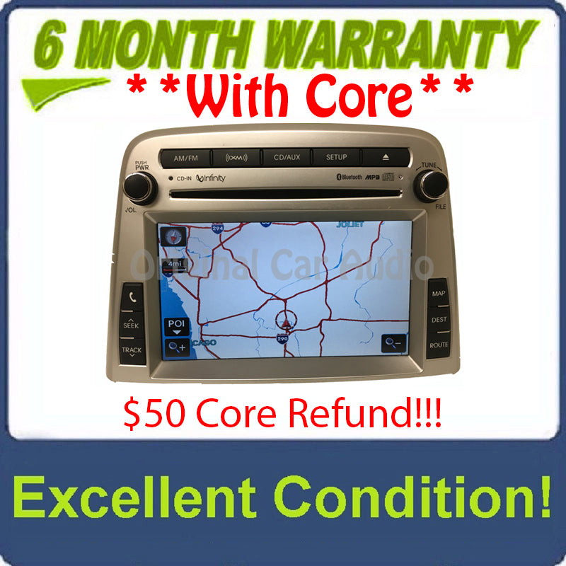 2009 - 2011 Hyundai GENESIS Navigation Touchscreen Bluetooth CD AUX XM Infinity SILVER