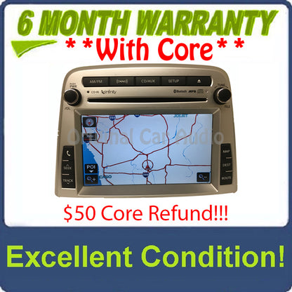 2009 - 2011 Hyundai GENESIS Navigation Touchscreen Bluetooth CD AUX XM Infinity SILVER