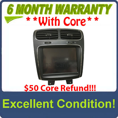 2011 - 2017 Dodge Journey OEM 8.4" Navigation Touch Screen Display Monitor Panel With BEZEL