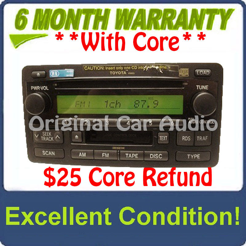 Toyota Tundra JBL Radio Tape 6 CD Changer 86120-0C090 2003 - 2004
