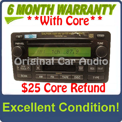 Toyota Tundra JBL Radio Tape 6 CD Changer 86120-0C090 2003 - 2004