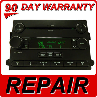 Repair Service 2004 2005 2006 2007 2008 2009 2010 FORD OEM F-150 F-250 F-350 E-150 E-250 E-350 6 CD Changer Player Repair