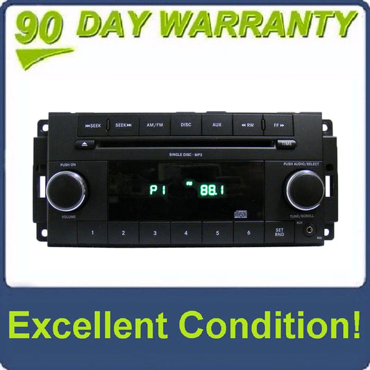 2007 - 2012 JEEP DODGE CHRYSLER OEM AM FM Radio Stereo MP3 CD Player Receiver RES