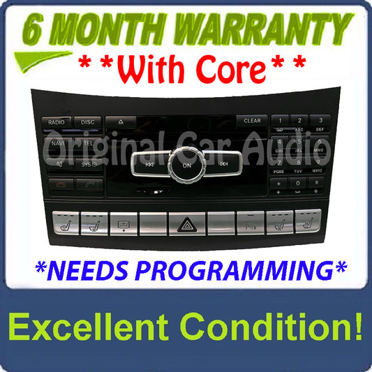 2014 - 2017 Mercedes E-Class OEM Navigation Command Head Unit GPS Single CD Audio