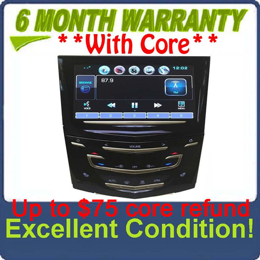 2013 - 2019  Cadillac Navigation Bluetooth Touch Screen Display Control Panel Unit With Heated Seat Option ONLY