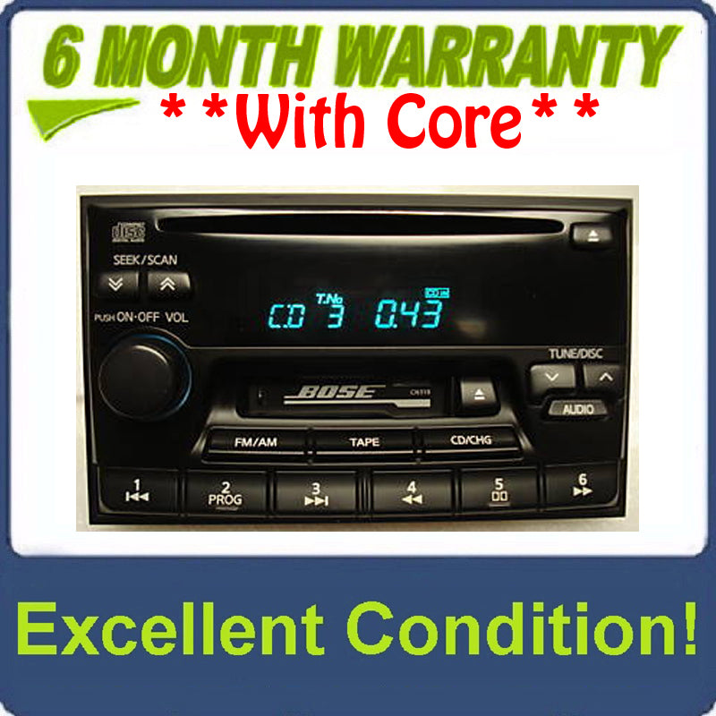 1995 - 2002 Nissan Maxima Pathfinder Infiniti I30 QX4 G20 J30 Radio Tape CD Player