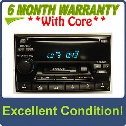 1995 - 2002 Nissan Maxima Pathfinder Infiniti I30 QX4 G20 J30 Radio Tape CD Player